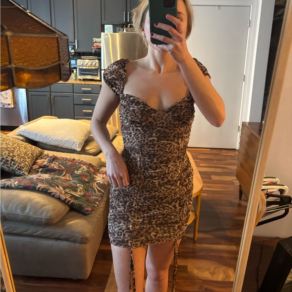 Y2K Cheetah-Print Dress